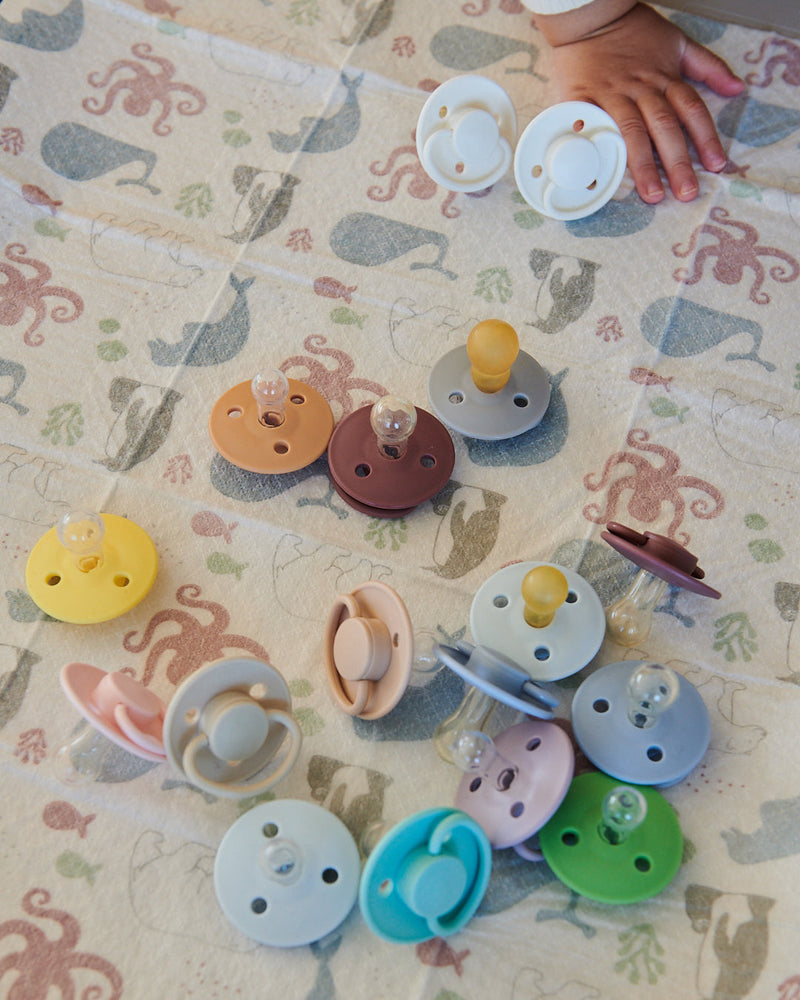 Mininor - Round Pacifier Latex 0M