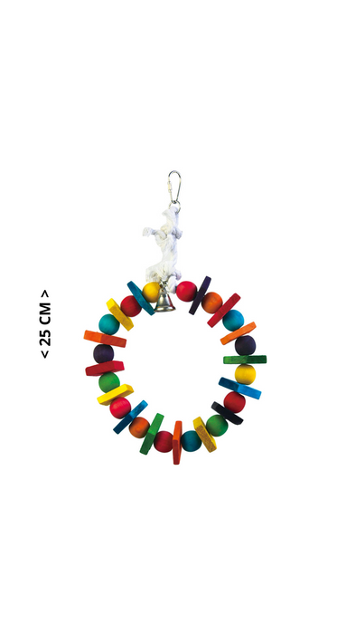 Round Wood Parrot Chew Toy