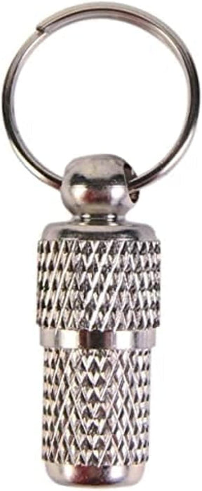 Petsary ID Capsule Tag with a Folded Information Paper