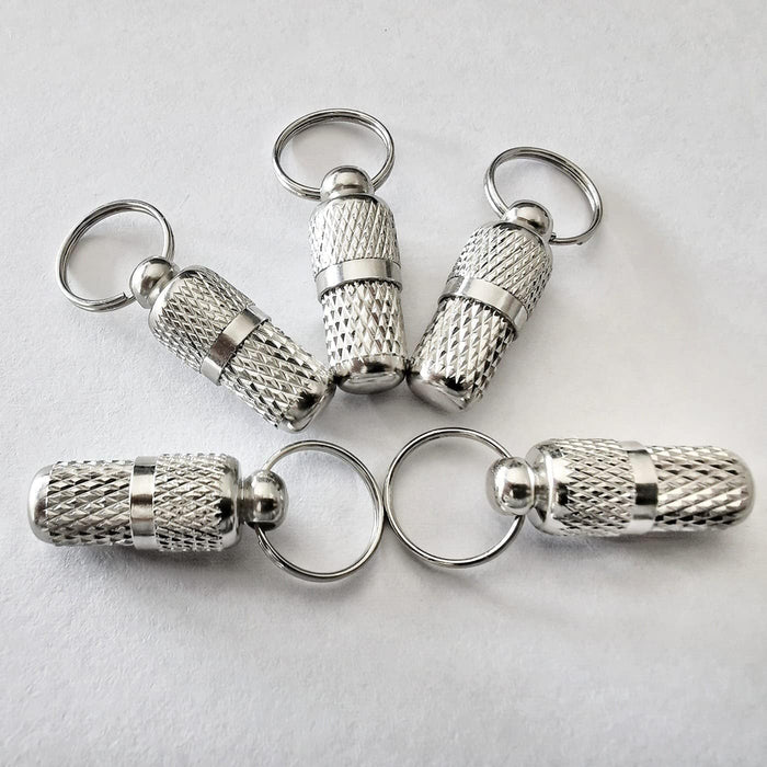 Petsary ID Capsule Tag with a Folded Information Paper