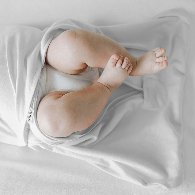 HALO SleepSack Swaddle 1.5 TOG 100% Cotton White
