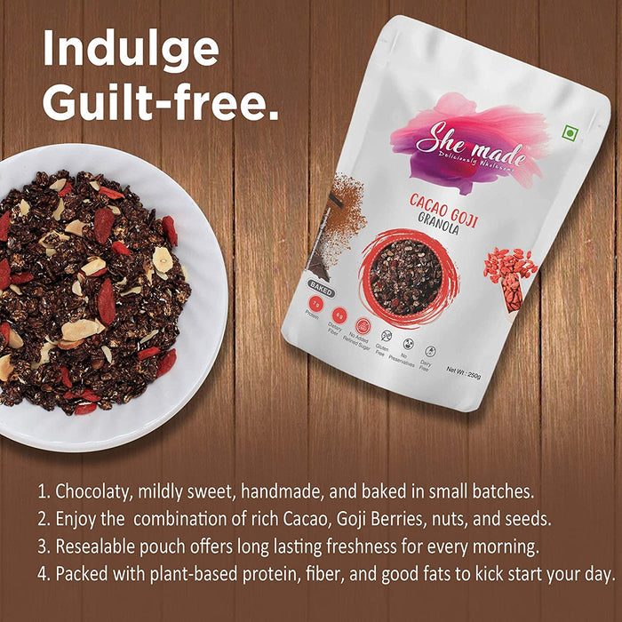 She Made Cacao Goji Granola 250g