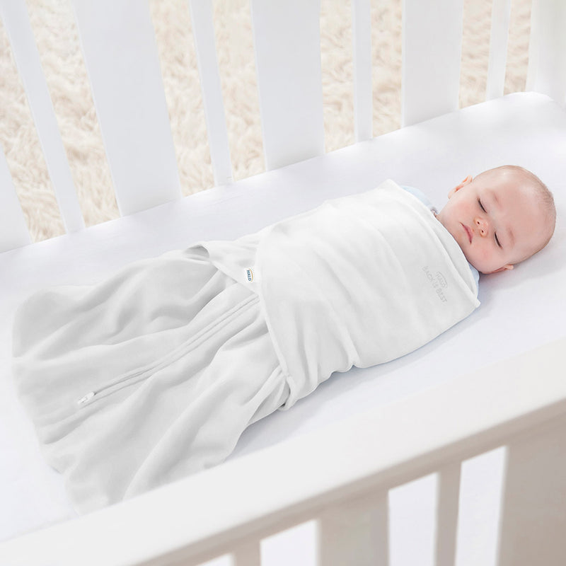 HALO SleepSack Swaddle 1.5 TOG 100% Cotton White