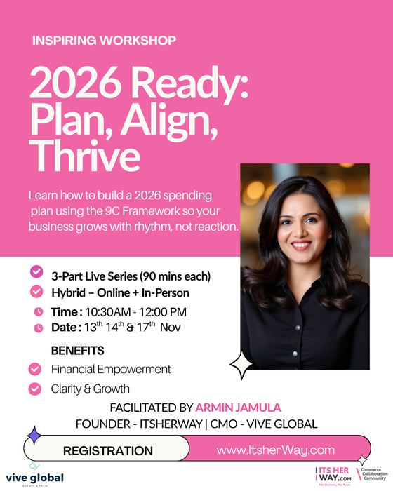 2026 Ready: Plan, Align, Thrive by Armin Jamula - 13th, 14th, & 17th November