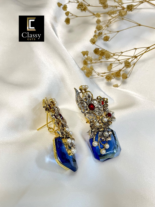 Amber Studs