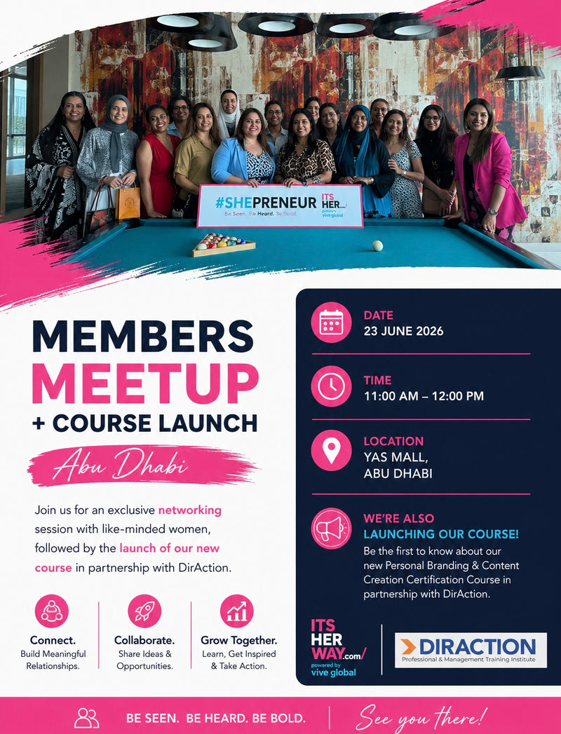 Members Meetup +Diraction Course Launch | Abu Dhabi | 23 June 2026