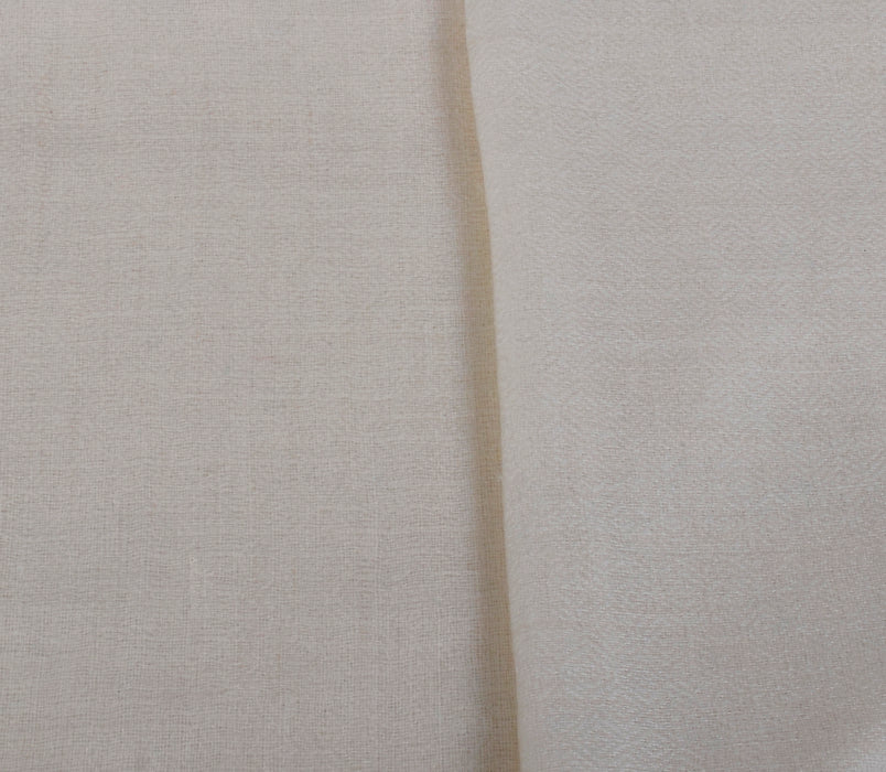 Cream Pure Pashmina Stole - Unisex