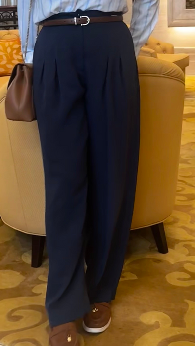 Amal balloon pleated pants