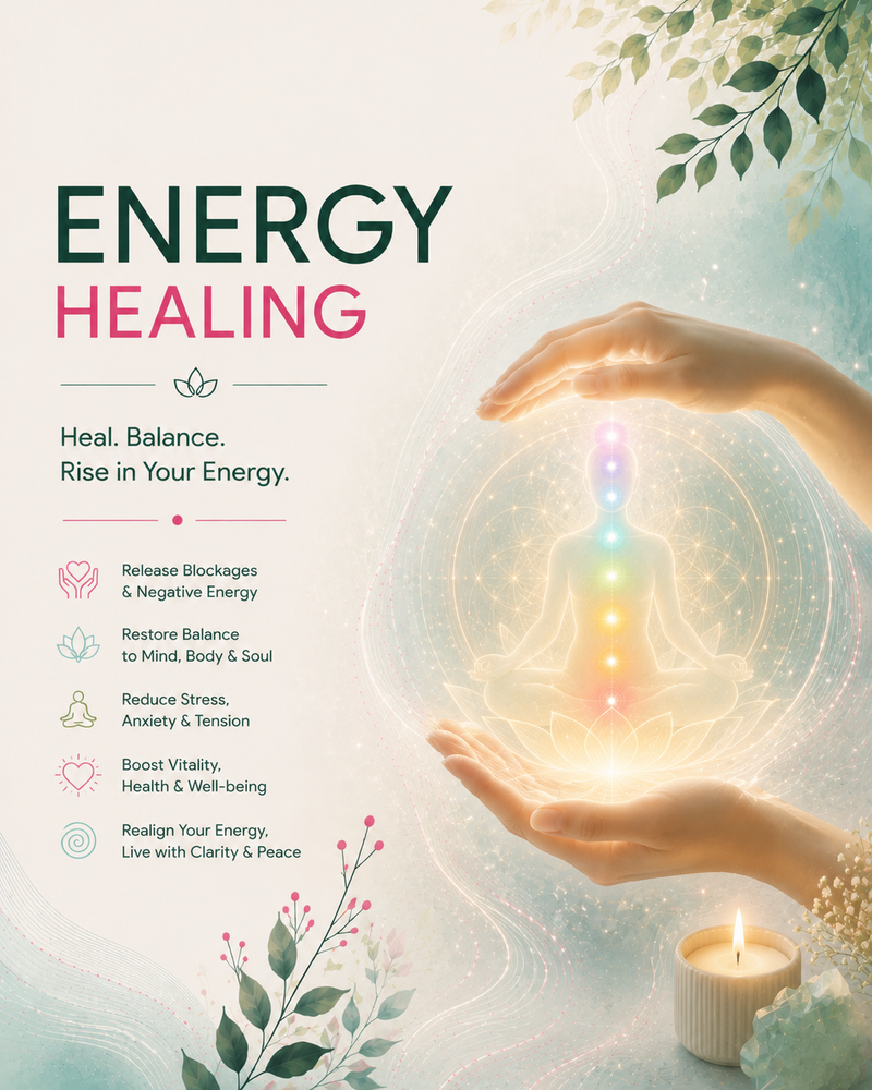 Energy Healing — Calm, Clear, Rebalanced