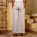 Stone Grey Linen Wide-leg Trousers