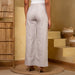 Stone Grey Linen Wide-leg Trousers