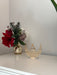 Golden acrylic decorative Allah stand – elegant Islamic home decor or Ramadan gift, featuring a lustrous finish.