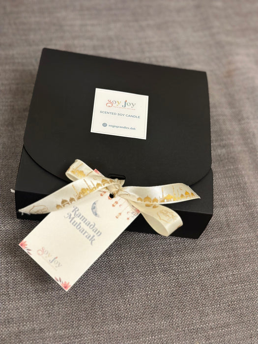 Crescent candle and bookmark gift set