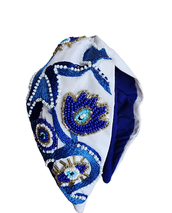 Floral Embroidery Handmade Headband  - Style Bazaar