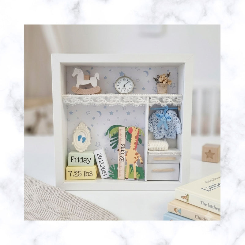 Personalized Baby Gift | Baby Shower Gift | Christening Gift | Nursery Decor | Birth Details Frame