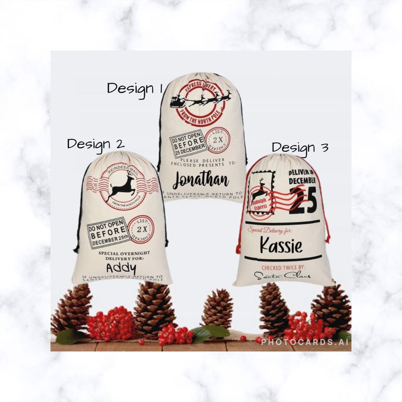 Personalised Large Christmas Gift Sack | Santa Gift Sack