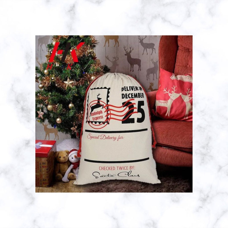 Personalised Large Christmas Gift Sack | Santa Gift Sack