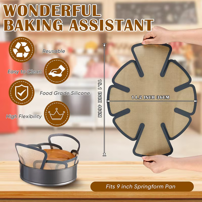 JIG BLOOM Floral Baking Set – 2 Piece (Round Sling + Flour Duster) 