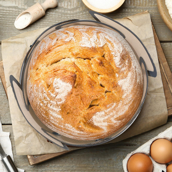 JIG BLOOM Floral Baking Set – 2 Piece (Round Sling + Flour Duster) 