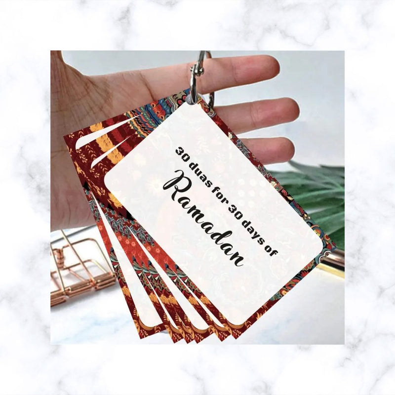 30 Ramadan Dua Cards – Daily Dua Flashcards for 30 Days of Ramadan | Ramadhan | Islamic Gift