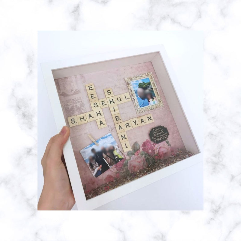 Family Scrabble Frame | Christmas Gift | Housewarming Gift | Anniversary Gift
