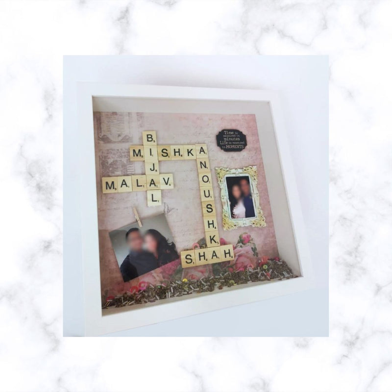 Family Scrabble Frame | Christmas Gift | Housewarming Gift | Anniversary Gift
