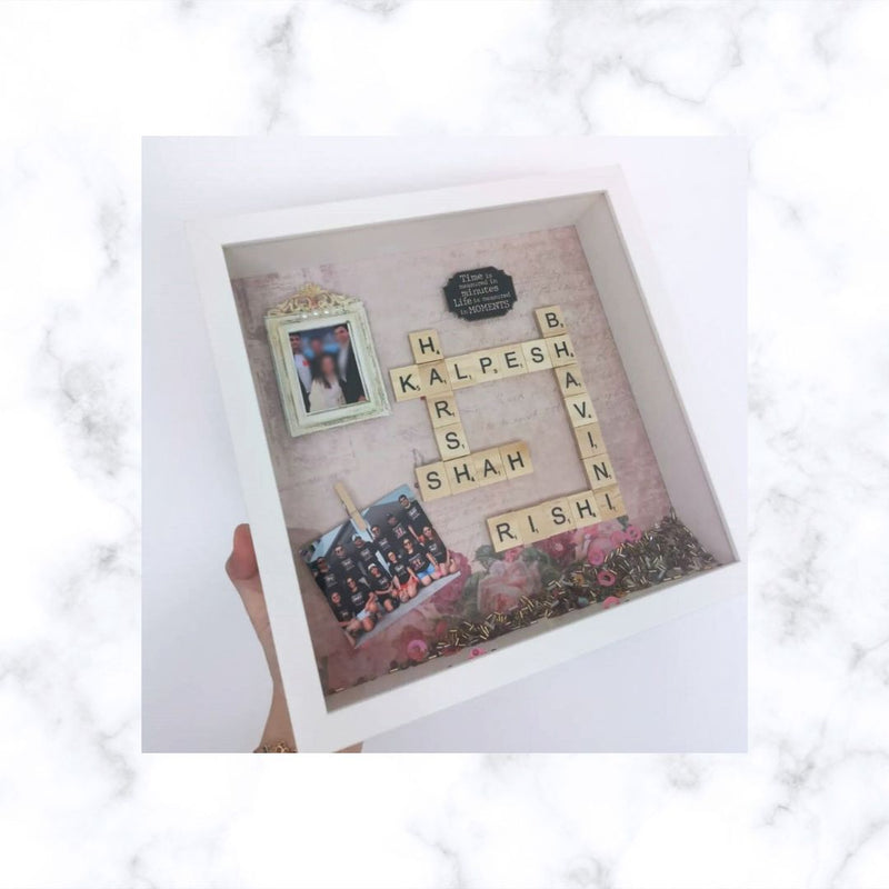 Family Scrabble Frame | Christmas Gift | Housewarming Gift | Anniversary Gift