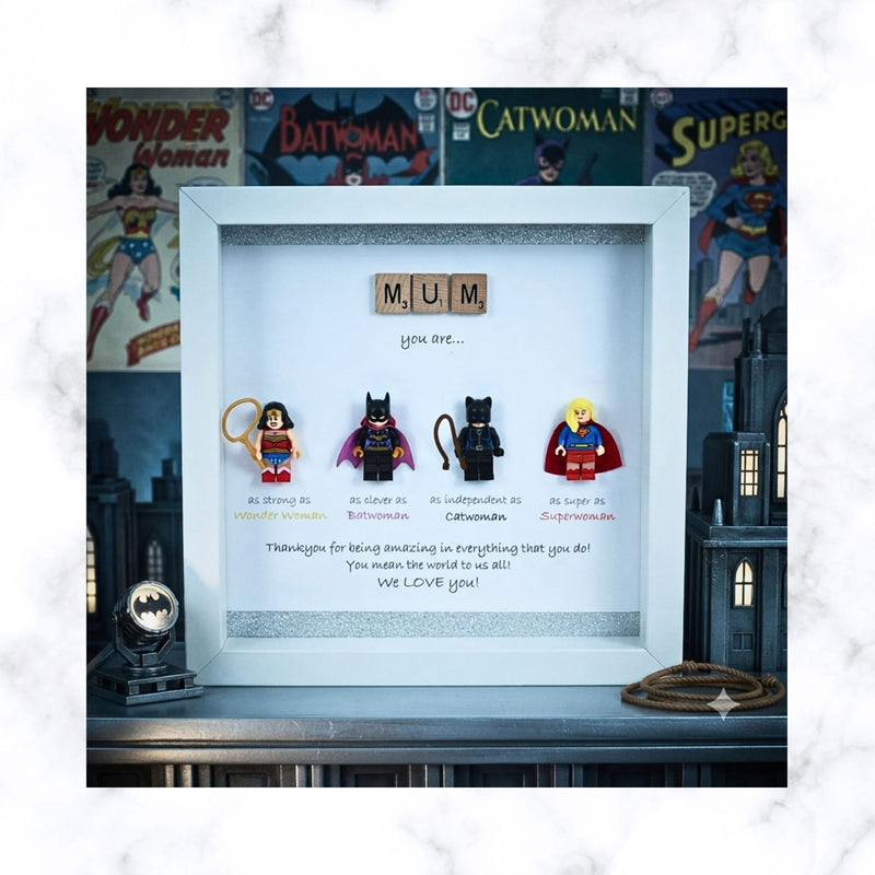 The "Real-Life Heroine" Shadow Box | Custom Superhero Gift for Her