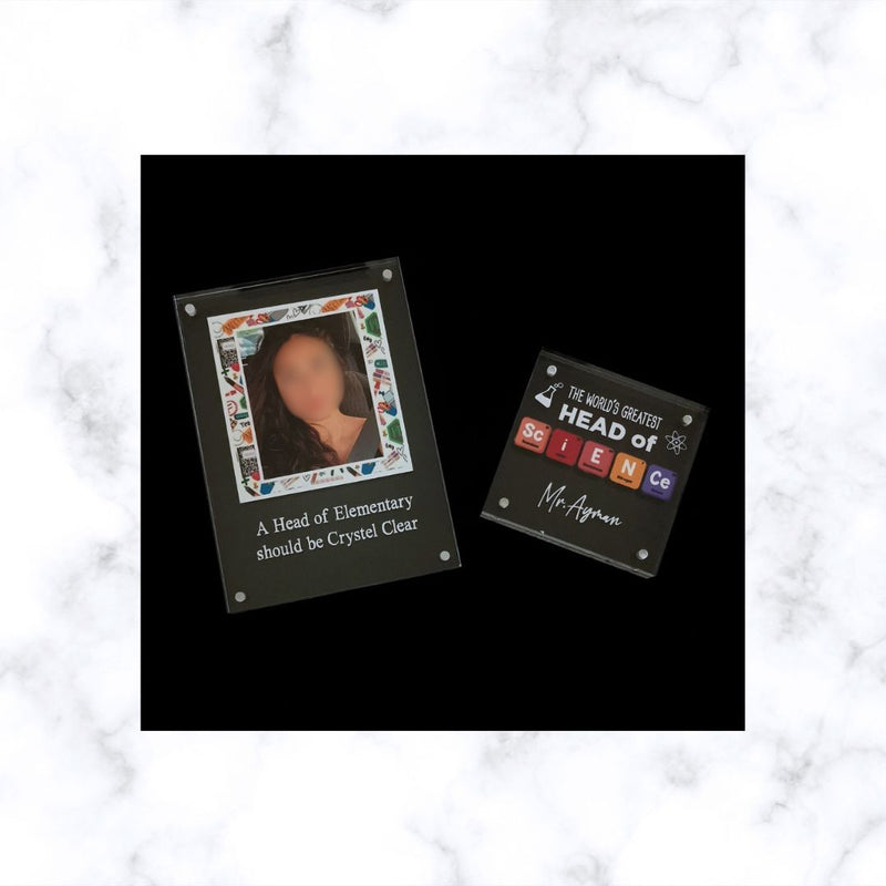 Personalized Acrylic Teacher’s Gift Frame – Rectangular and Square Options