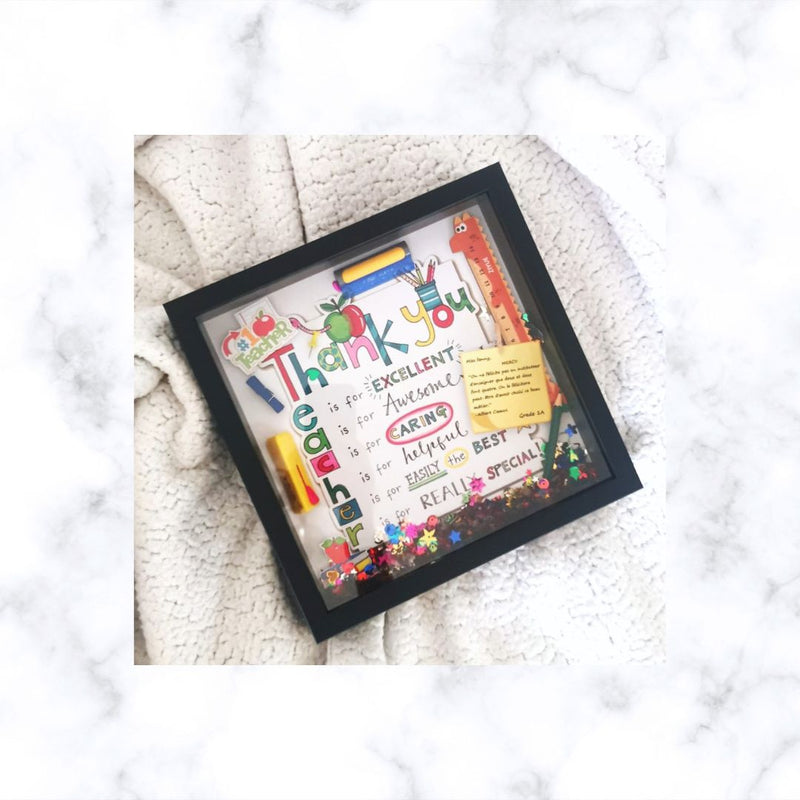 Personalised Teacher Appreciation Shadow Box