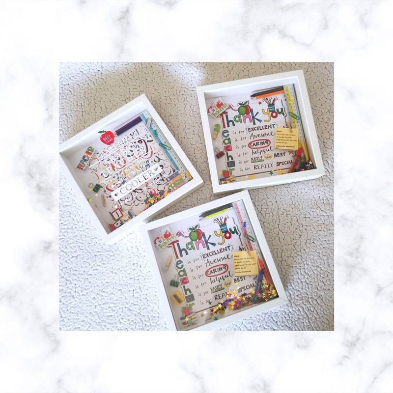 Personalised Teacher Appreciation Shadow Box