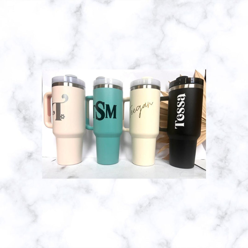 Custom Personalized Tumbler with Permanent Vinyl Name | Gift | Gift Idea