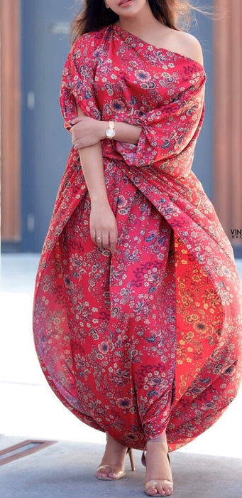 silk drape jumpsuit