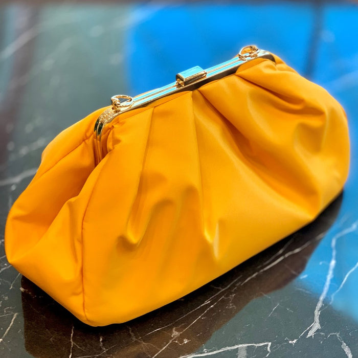 Anni Teriani Frame Clutch Yellow